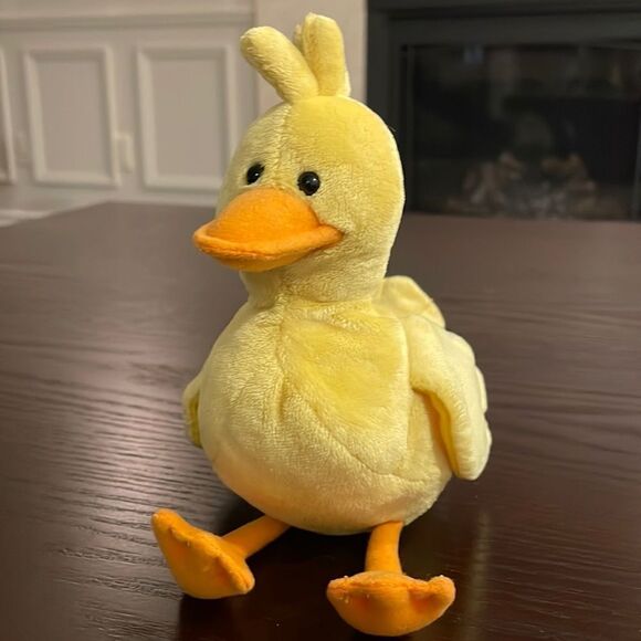 Gund 4034198 Sitting Yellow & Orange Duck 6" Easter Stuff Animal Plush Excellent - Picture 1 of 8
